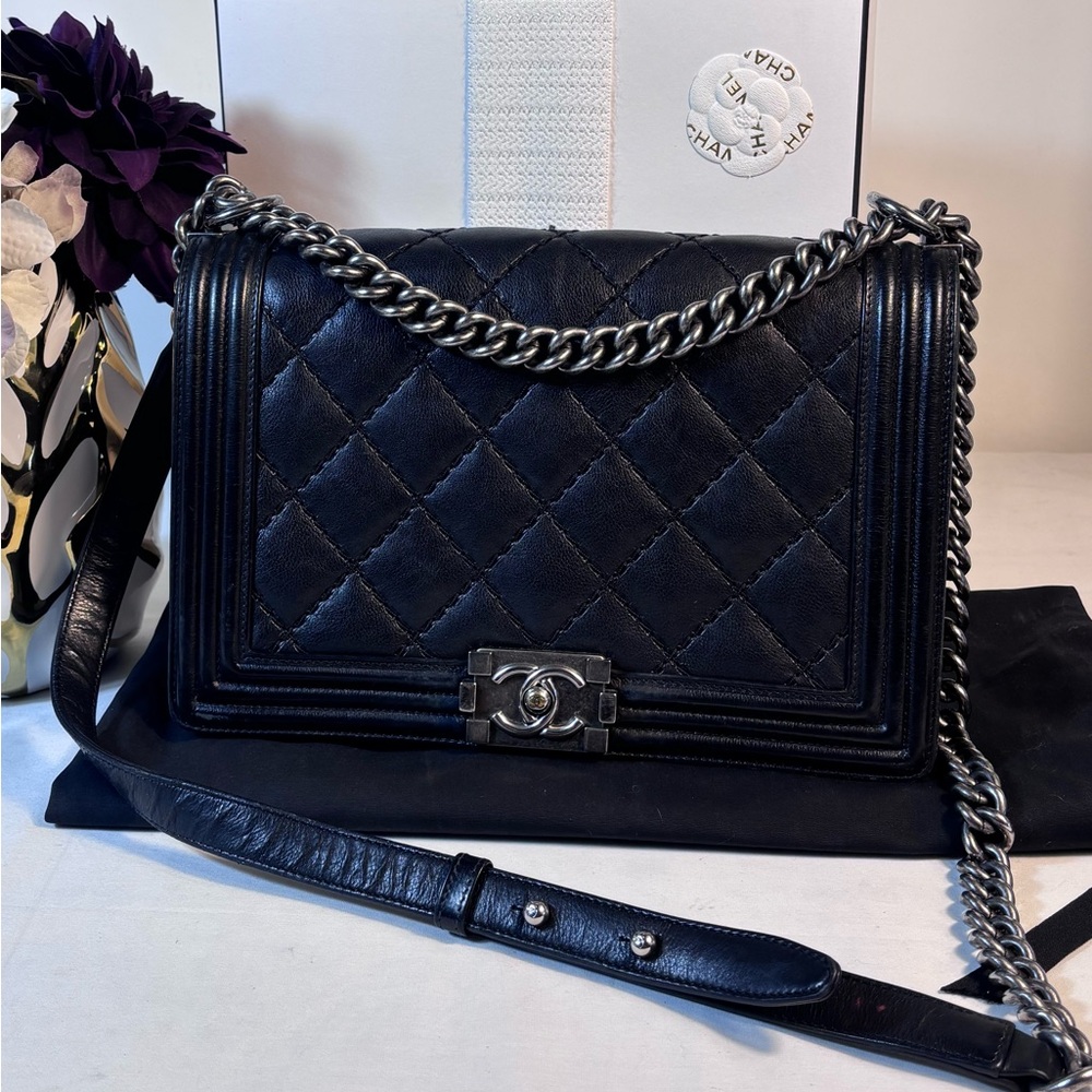 Chanel Medium Black Boy Bag